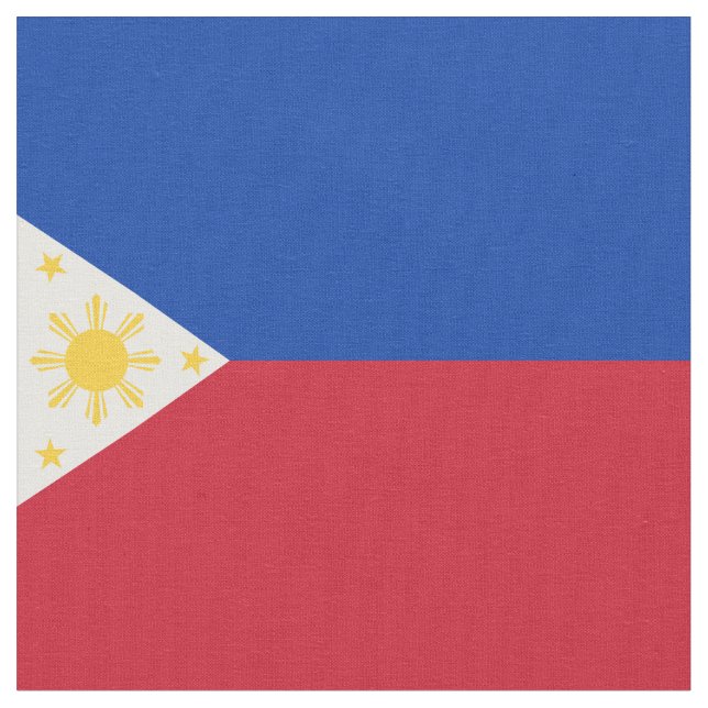 Philippines flag fabric (Close Up)