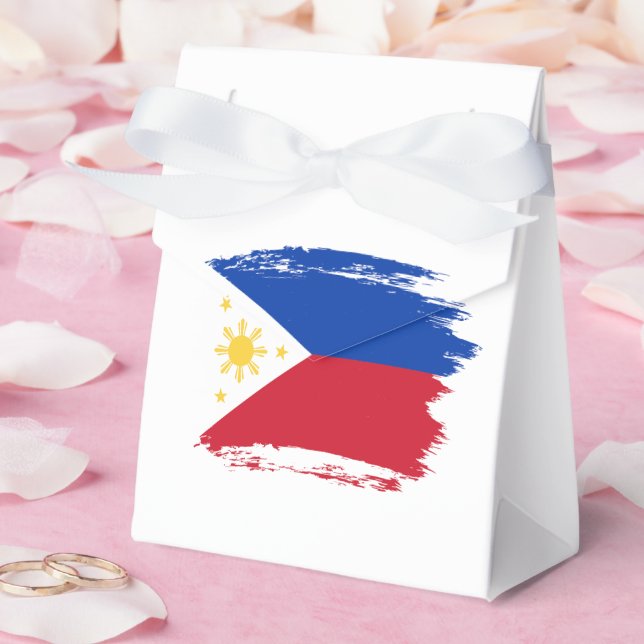 Philippines flag favour box (Wedding)