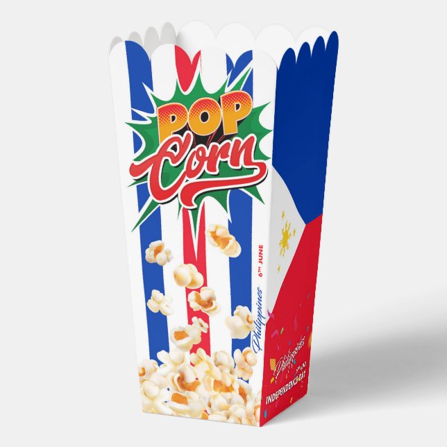 Philippines flag favour box (Back)