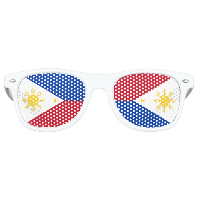 Philippines Flag Filipino Flag Retro Sunglasses (Front)