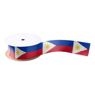 Philippines Flag Filipino Flag Satin Ribbon