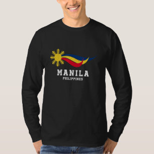 Philippines Flag Filipino Sun Pinay Pinoy Pride Ma T-Shirt