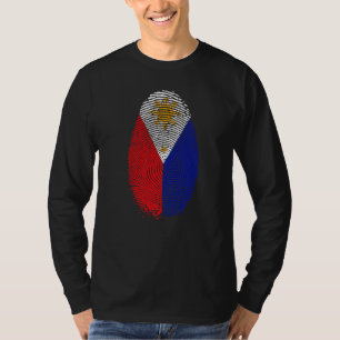 Philippines Flag Fingerprint It is in my DNA Gift T-Shirt