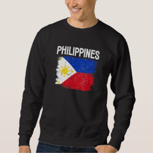 Philippines Flag Football Vintage Soccer Team Prid Sweatshirt
