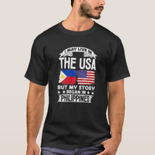 Philippines Flag Football Vintage Soccer Team Prid T-Shirt