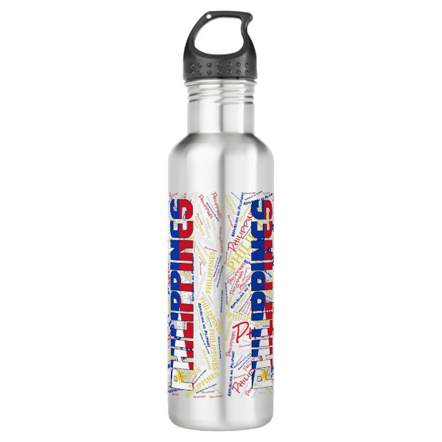 Philippines Flag Gorgeous Patriotic 710 Ml Water Bottle (Front)