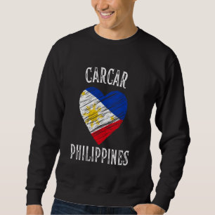 Philippines Flag Heart Carcar City Sweatshirt