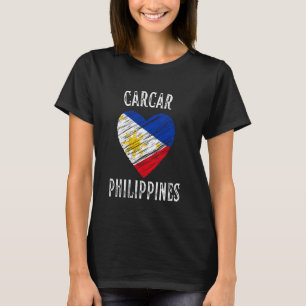 Philippines Flag Heart Carcar City T-Shirt