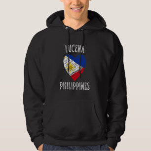 Philippines Flag Heart Lucena City Hoodie