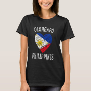 Philippines Flag Heart Olongapo City T-Shirt