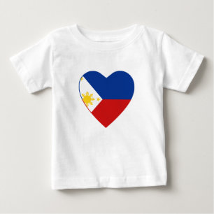 Philippines Flag Heart T-Shirt