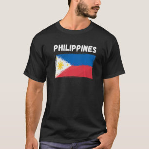 Philippines Flag Holiday Vintage Grunge Filipino F T-Shirt