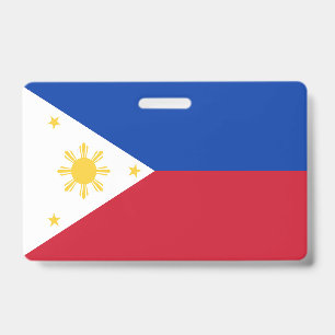 Philippines flag ID badge