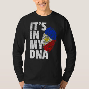Philippines Flag It's In My Dna Christmas Country T-Shirt