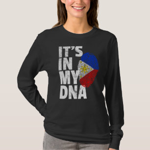 Philippines Flag It's In My Dna Christmas Country T-Shirt