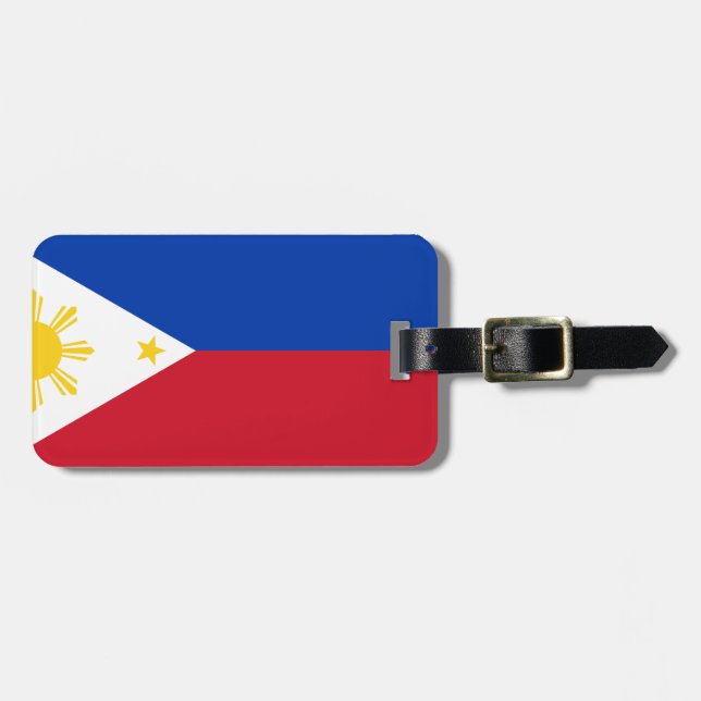 Philippines Flag Luggage Tag (Front Horizontal)