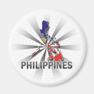 Philippines Flag Map 2.0 Magnet