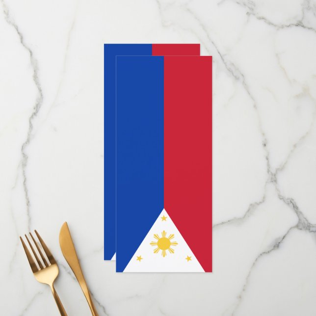 Philippines flag menu (Front/Back In Situ)