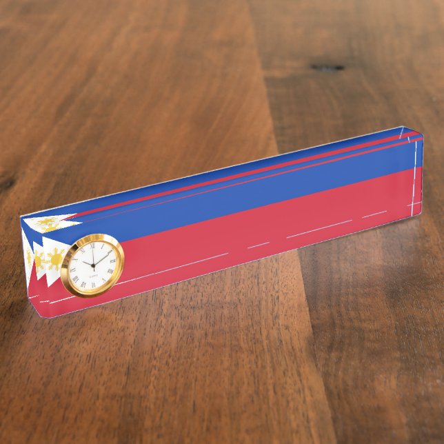 Philippines flag nameplate (Side)