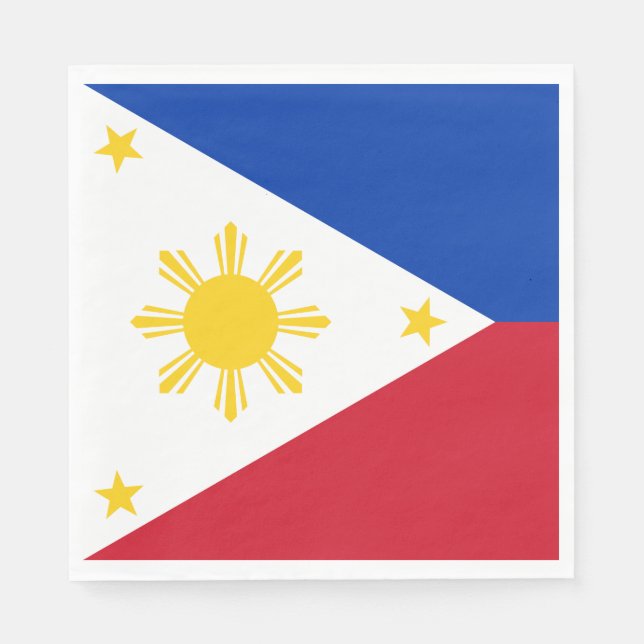 Philippines Flag Napkin (Front)