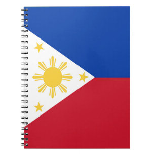 Philippines flag notebook