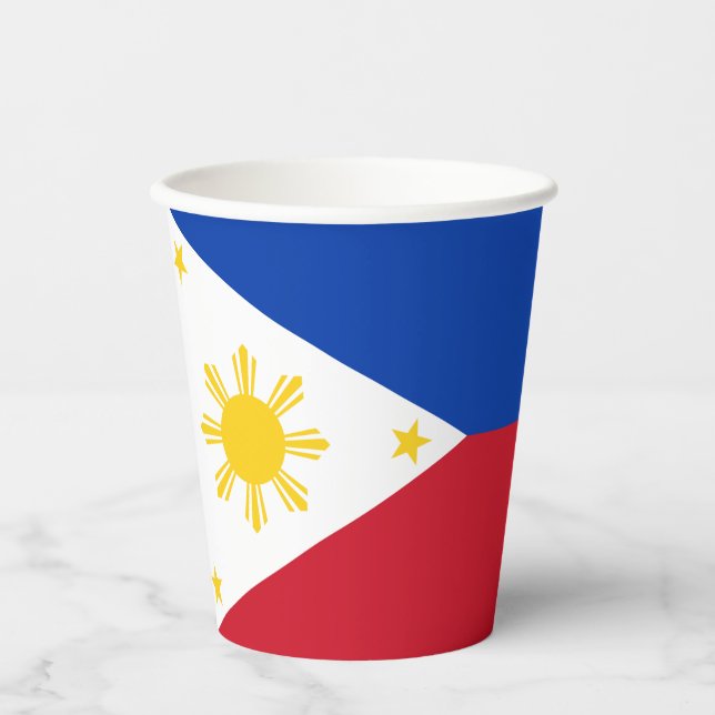 Philippines Flag Paper Cups (Front)
