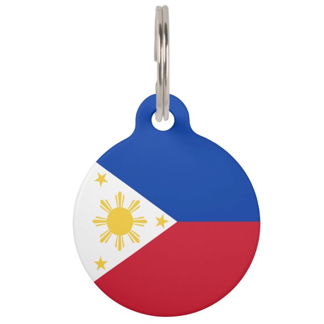 Philippines flag pet tag (Front)
