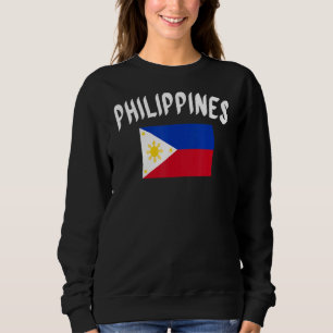 Philippines Flag Pinoy Filipino Sun Flag Sweatshirt