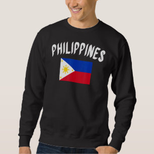 Philippines Flag  Pinoy Filipino Sun Flag Sweatshirt