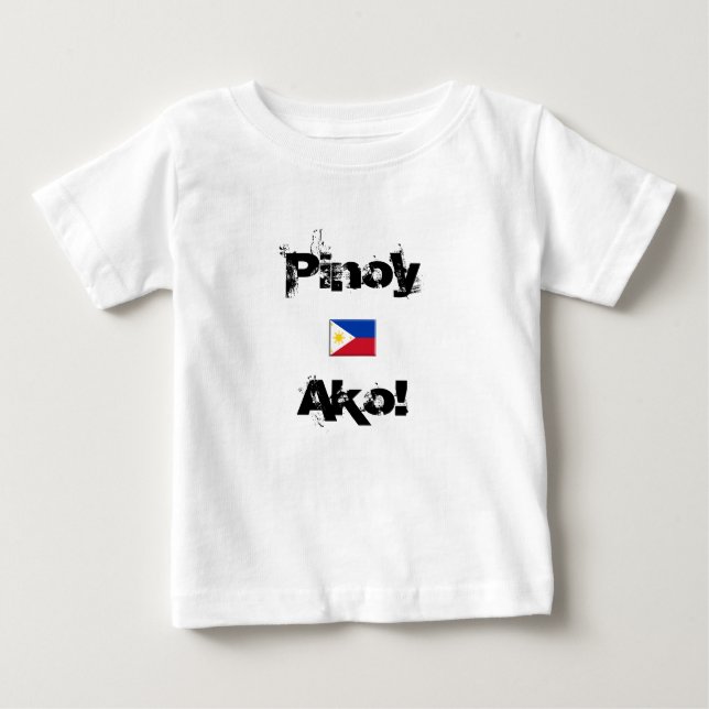 Philippines_flag, PinoyAko! Baby T-Shirt (Front)
