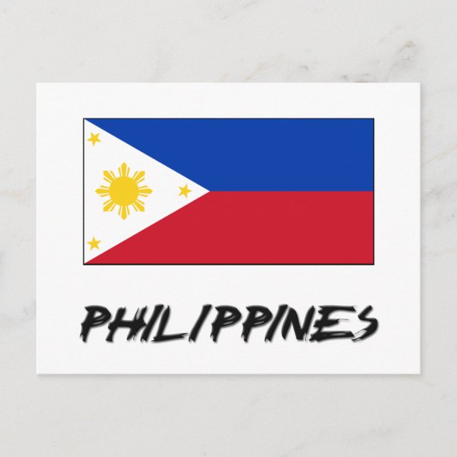 Philippines Flag Postcard (Front)