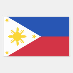 Philippines Flag Rectangular Sticker