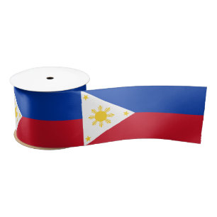 Philippines Flag Satin Ribbon