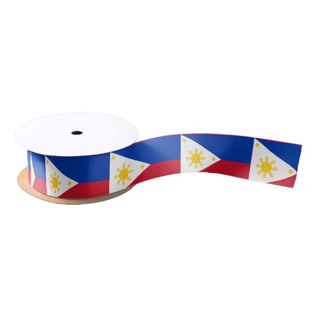 Philippines Flag Satin Ribbon (Spool)