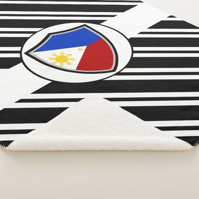 Philippines flag sherpa blanket (3/4)