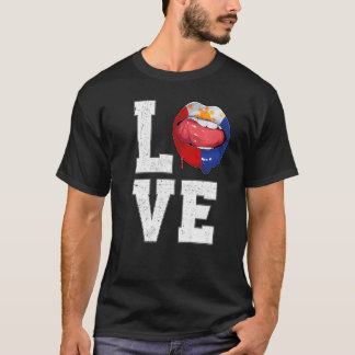 Philippines Flag Soccer Fan Love Filipino T-Shirt
