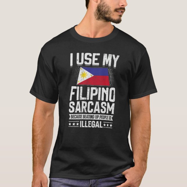 Philippines Flag Souvenirs For Filipinos Men & Wom T-Shirt (Front)