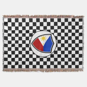 Philippines flag throw blanket