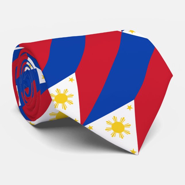 Philippines Flag Tie (Rolled)