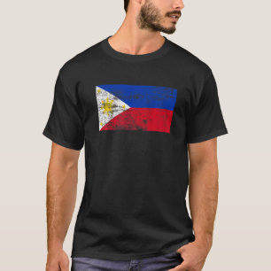 Philippines Flag Vintage Proud Philippines Flag T-Shirt