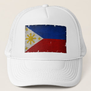 PHILIPPINES FLAG VINTAGE SOUVENIR GIFT TRUCKER HA HAT