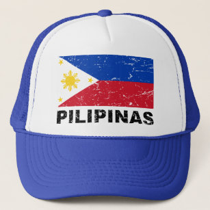 Philippines Flag Vintage Trucker Hat