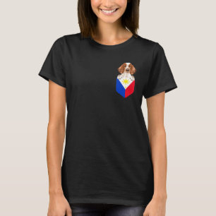 Philippines Flag Welsh Springer Spaniel Dog In Poc T-Shirt
