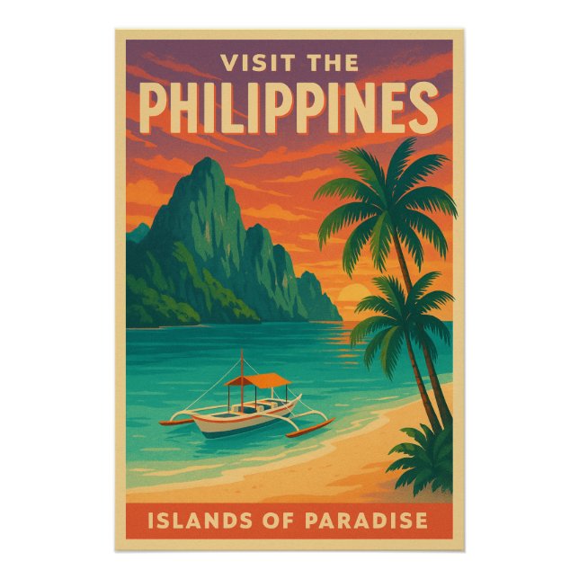 Philippines – Islands of Paradise Poster (Front)