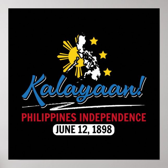 Philippines Kalayaan Independence Day Poster (Front)