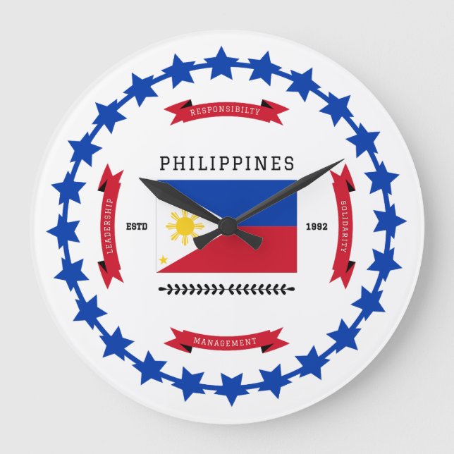 Philippines Large Clock (Front)