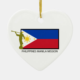 PHILIPPINES MANILA MISSION LDS CTR CERAMIC TREE DECORATION