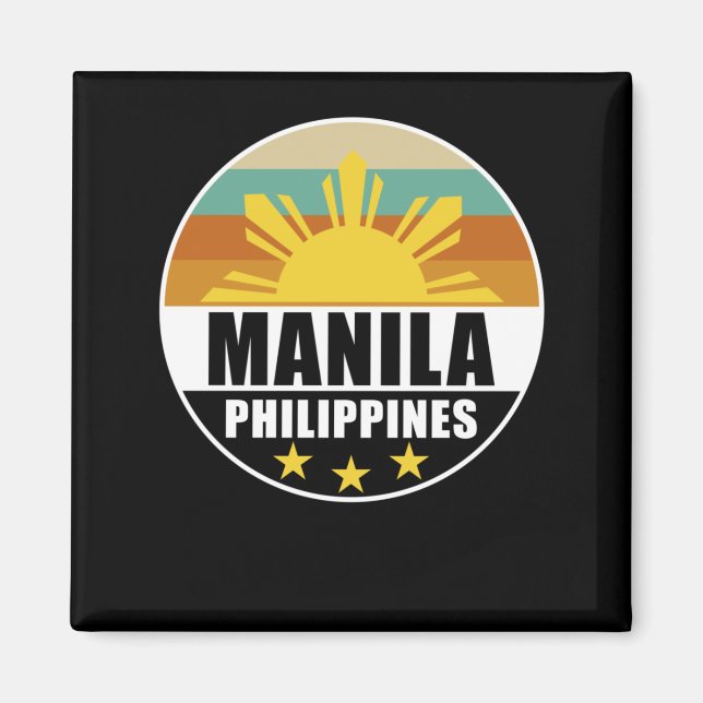 Philippines Manila Proud Filipino Love Pinoy Magnet (Front)