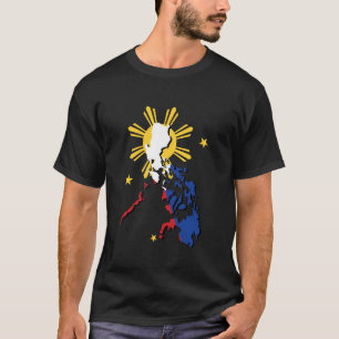 Philippines Map Flag Filipina Filipino Pride Pinoy T-Shirt