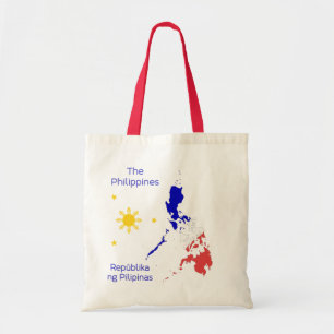 Philippines Map Graphic Canvas Bag